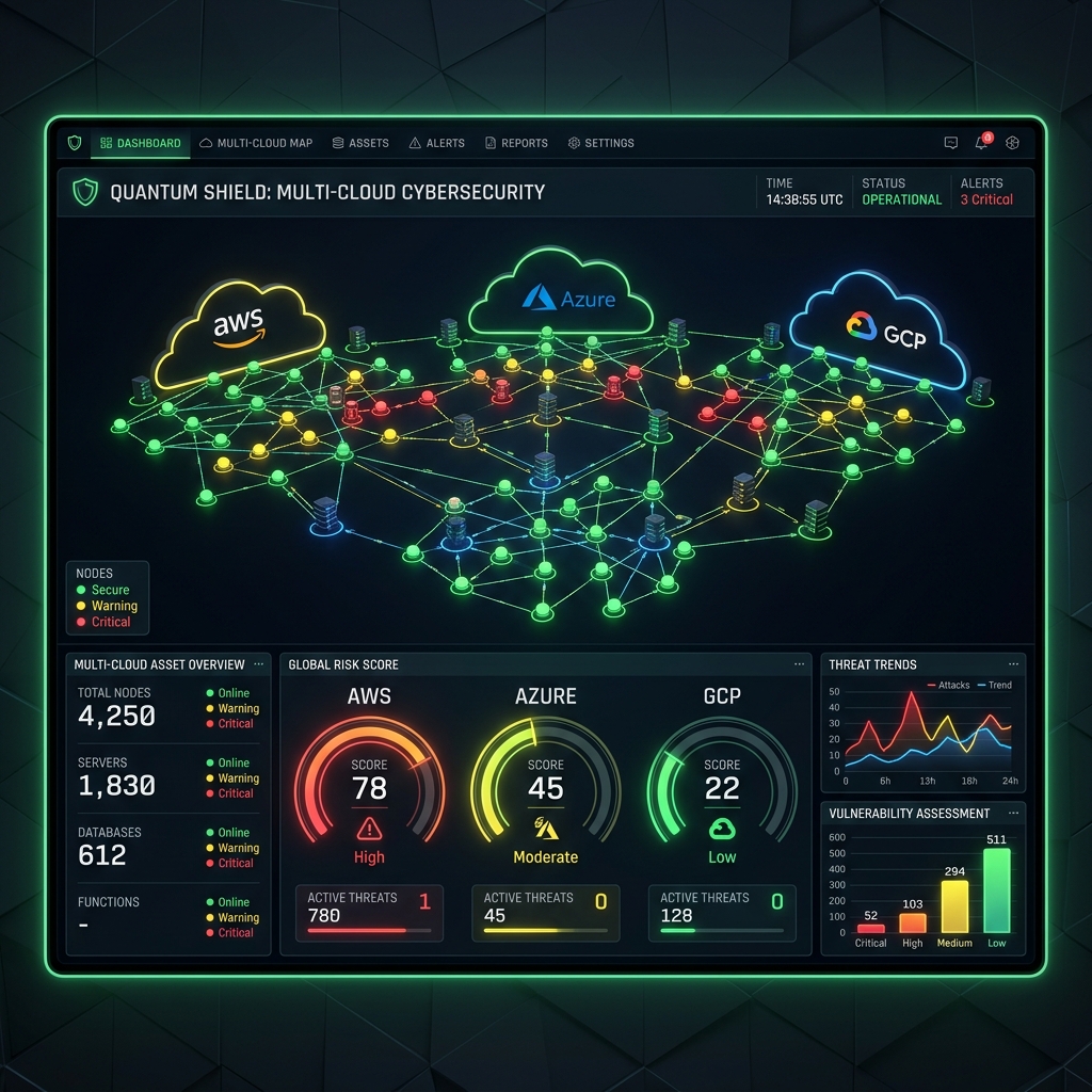 Çoklu Bulut Güvenliği Duruş Yönetimi (CSPM) ve Dashboard Görünümü