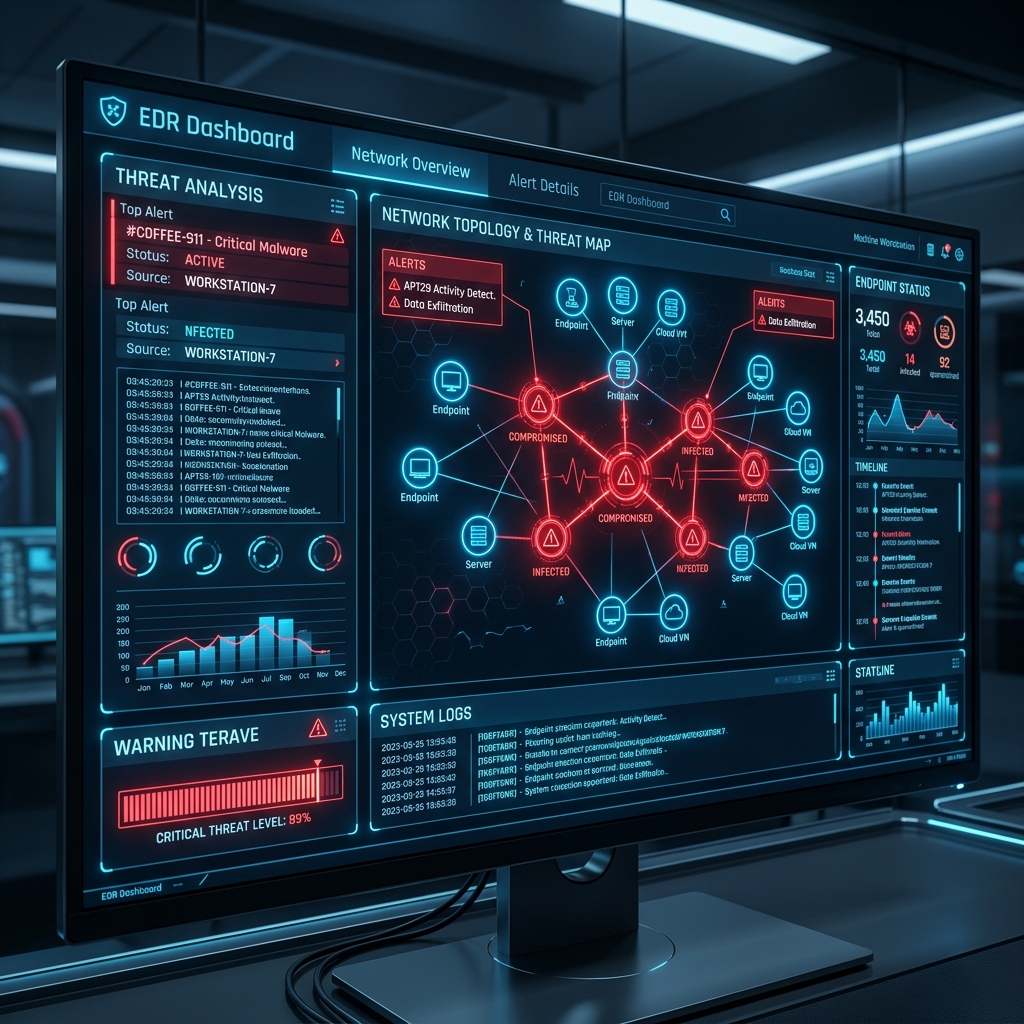 EDR Dashboard ve Tehdit Analizi